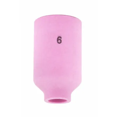 LINCOLN ELECTRIC Nozzle: Alumina, No. 6, Std - Gas Lens Nozzles