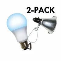 Clamp Lamp Grow Fixture: Bulb Included, For Bulb Type A, 120V AC, LED, 2 ft Max Mounting Ht, 660 W (MPN 602279)