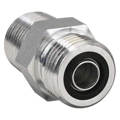 Adaptor Fitting Kompresi PARKER: 1/4 in OD x 1/8 in Ukuran Pipa, 1/8-27 Ukuran Ulir - O-Ring Face Seal Steel Compression Fittings