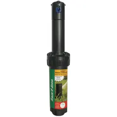Part-circle pop-up rotor sprinkler head for medium- to large-area irrigation. Delivers 26 to 38 ft throw distance at 2.58 to 4.37 gpm and 45 to 55 psi. Suitable for lawns, parks, and sports fields.