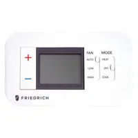 FRIEDRICH Wired Thermostat: Wired Thermostat, 5 11/16 in x 7 9/16 in x 2 1/8 in, Mounting Kit (MPN RT7)