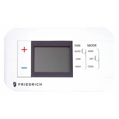 FRIEDRICH Termostat Berkabel: Termostat Berkabel, 5 11/16 in x 7 9/16 in x 2 1/8 in - Thermostats