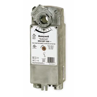 Aktuator Honeywell: Peredam, On/Off, Pegas Kembali, 175 in-lb, 24V AC, Terminal Sekrup - Fail-Safe Actuators with Spring Return