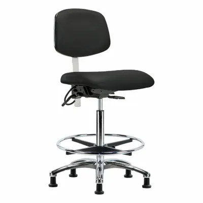 Kursi Tugas ESD/Ruang Bersih: Vinil, Tanpa Lengan, Rentang Tinggi 26 1/4 in hingga 36 in, Lebar Dudukan 19 in - Vinyl ESD & Cleanroom Chairs