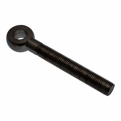 AMPG Ujung Batang Tetap: Baja Tahan Karat, Oksida Hitam, 8 in Panjang Pusat Lubang ke Ujung - Stainless Steel Male Threaded Fixed Rod Ends