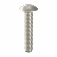 Tamper Resistant Screw: 3/8"-16 Thread Size, 2 in Lg, Stainless Steel, Plain, Truss, Spanner, 10 PK (MPN 6002640)