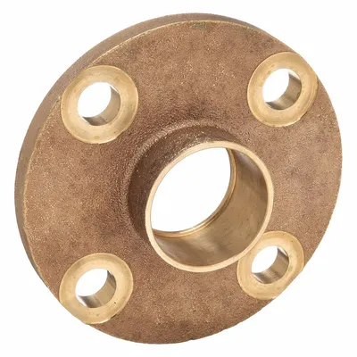 NIBCO Adaptor Fitting Solder: 1 1/4 in CTS x 1 1/4 in Pipa, Cup x Flange - Low-Lead Cast Copper & Bronze Tube Flanges