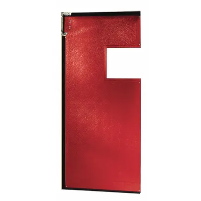 CHASE Pintu Ayun: PVC, 1 Pintu, Merah, Lebar Pintu 3 ft, Tinggi Pintu 7 ft, Termasuk Jendela - General Purpose Swinging Doors