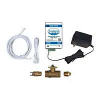 FLOODMASTER Leak Detection Shut-Off Valve: Detection and Alarm Shutoff System, Brass, 120V AC (MPN RS-092-1/2-MK1)