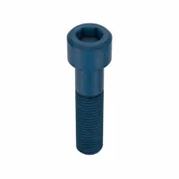 M24 x 3.00 metric socket head cap screw, 100 mm length, right-hand thread, 19 mm drive size. Made from alloy steel with a standard blue phosphate finish. Supplied in a 5-pack. Suitable for high-strength bolted joints in industrial machinery and structural assemblies