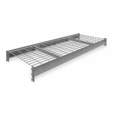 TENNSCO Rak: 60 in x 24 in, Balok 14 ga, Dek 5 AWG, Kawat Galvanis - Wire Decking Bulk Rack Shelf Kits