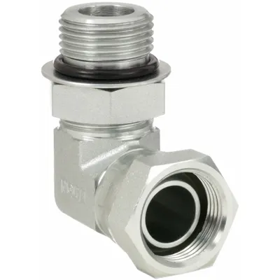 HANSEN Adaptor Selang Hidrolik: 3/4 in x 3/4 in Ukuran Fitting, Female x Male, NPSM x ORB - ORB-to-NPSM Steel Hydraulic Hose Adapters