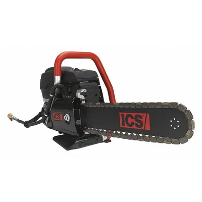 Gergaji Rantai Beton ICS: Panjang Palang 16 in, 6.4 Tenaga Kuda, 9300 +/- 150 RPM, Dua Langkah - ICS Gas-Powered Chain Saws
