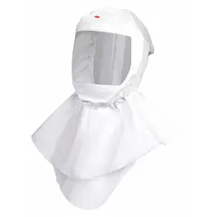 Hood-type headgear for use with a Powered Air Purifying Respirator (PAPR) system. Universal size fits most users. Supplied as a 10-pack. Designed for respiratory protection during painting and spraying operations, shielding the user from airborne particles and overspray.