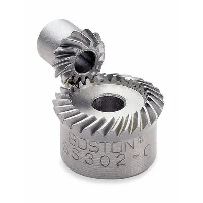 BOSTON Roda Gigi Bevel Spiral: Dijual sebagai Set - Kanan (Roda Gigi)/Kiri (Pinion), Pitch Diameter 30 - Spiral Teeth Inch Bevel Gear & Pinion Sets