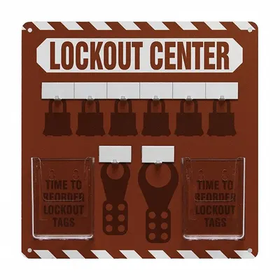 Papan Bayangan: 14 in x 14 in - Lockout Tagout Station Shadow Boards
