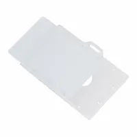 Badge Holder: Pouch, Horizontal, 3 11/16 in Badge Pouch Wd, 2 3/8 in Badge Pouch Ht, Plastic, 100 PK (MPN BAU 68110)