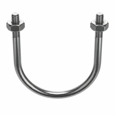 Standard U-Bolt: 5/16"-18 Thread Size, For Pipe Size 2 1/2 in, 3 11/16 in Inside Ht - Standard U-Bolts