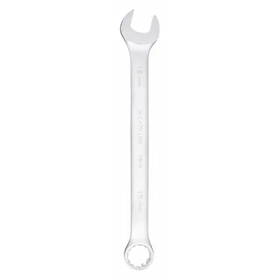 WESTWARD Kunci Kombinasi: Baja Paduan, Satin, Ukuran Kepala 15 mm, Panjang Keseluruhan 7 7/8 in - Metric 12-Point Combination Wrenches