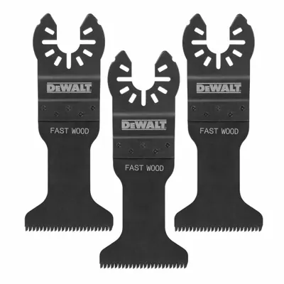 DEWALT Pisau Berosilasi: 1 3/4 in Lebar Pisau, Pemotongan Presisi, Baja Karbon, DEWALT - Open-Back Universal OIS Mounted Blades
