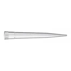 Non-sterile pipette tip made from biomedical grade plastic. Designed for universal pipette types with a 5000 µL capacity. Supplied in a bulk bag of 500 tips without filter. Suitable for large-volume liquid transfers in laboratory settings.