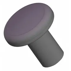 This pull knob features a 1.63 in diameter plastic body with a steel threaded insert (1/4"/-20) and a polished finish. The nylon seal helps resist contaminants. It is used for manual gripping and pulling on industrial equipment, jigs, fixtures, and machinery.
