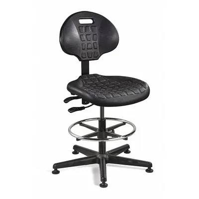 Kursi Gambar BEVCO: Hitam, Bahan Plastik, Tanpa Lengan, Lebar Dudukan 18 1/2 in - Armless Drafting Chairs
