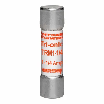 Sekering MERSEN: Seri TRM, Midget, Tunda Waktu, 1,25 A, 250 V AC, 13/32 in x 1 1/2 in - Time-Delay Cylindrical Fuses