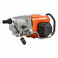 This tool-only cordless core drill motor from Husqvarna delivers 3.2 hp and operates on 100-120V DC power. It features a 16-inch coring capacity in concrete and an adjustable angle for versatile positioning. Designed for use with a compatible stand (not included), it is suited for drilling large-diameter holes in concrete, reinforced concrete, and masonry for construction, plumbing, and electrical installations.