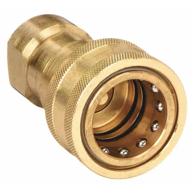 Kopling Selang Quick Connect Hidrolik PARKER: 3/8 in Ukuran Kopling, Kuningan - ISO B Series Hydraulic Quick-Connect Coupling Bodies
