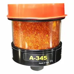 Silica-gel replacement cartridge for hydraulic tank desiccant breathers. Includes a check valve. 2-micron rating, 5-inch overall length. Used to remove moisture and particulate contaminants from hydraulic breather systems.