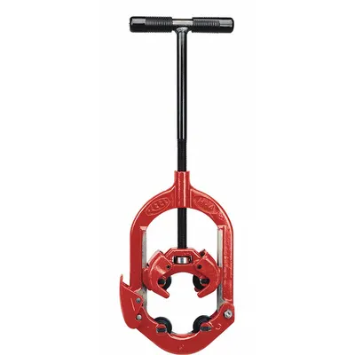 REED Hinged Cutter: 2 in – 4 in OD Cutting Capacity, Hinged 4-Wheel Cutter, 22 in Tool Lg - Metal Pipe Cutters