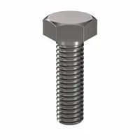 Class 8.8 steel hex head cap screw, M6 metric thread, 20 mm length, fully threaded with plain finish. Meets DIN 933 dimensional and ISO 898 material standards. Supplied in a 100-piece pack. Suitable for general fastening applications requiring metric hex head cap screws