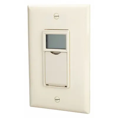 TORK Timer Sakelar Dinding: Maks 7 hari, Min 1 menit, SPST, 120-277V AC, Tanpa Pelat Dinding - Digital Programmable Timers without Wall Plates