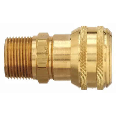 PARKER Kopling Selang Quick Connect: 3/4 in Ukuran Badan, 1 in Ukuran Fitting Selang - Industrial Interchange Brass Quick-Connect Air Coupling Bodies