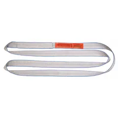 This LIFT-ALL Type 5 endless web sling is made of polyester with protected edges to reduce wear during lifting. It has 1 ply, an 8 ft sling length, and a 6 in sling width. The endless design allows multiple hitch configurations for rigging and positioning loads in industrial settings.