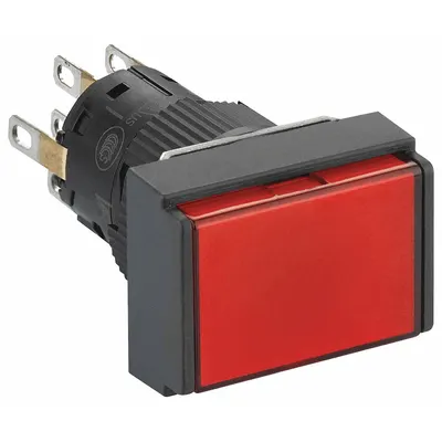 SCHNEIDER Tombol Tekan Bercahaya: Bercahaya, Profil Rata, Non-Logam, 16 mm - Illuminated Flush-Mount Push Buttons