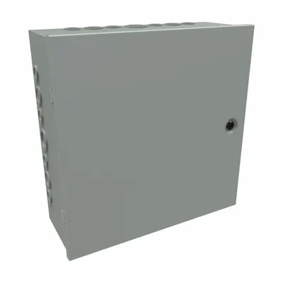 HAMMOND Junction Box: Steel, 16 in x 16 in x 6 in, NEMA 1, Solid Cover, Hinged - Steel Indoor Enclosures with Hinged Covers