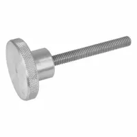 Knurled Screws; Knurled Hand Knobs: Knurled, Stainless Steel, 5/16"-18 Thread, 3 in Thread Lg (MPN 5T3KR3S)