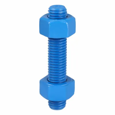 Stud Berulir Penuh USA FASTENER: Ukuran Ulir 5/8"-11, Baja, Grade B7, Dilapisi PTFE - PTFE-Coated Fully-Threaded Rods & Studs