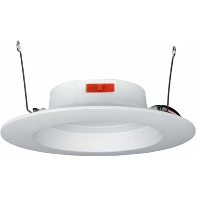 MAXLITE Lampu Downlight: Dia 6 in, 900 lm, 2700K/3000K/3500K/4000K/5000K, 9.5 W, 120V AC - Universal Trim Modules