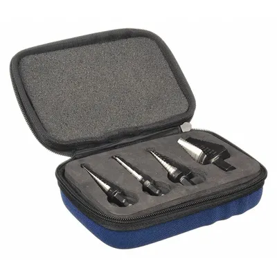 IRWIN Set Mata Bor Langkah: 3 Pc, 1/8" hingga 1-3/8", Black Oxide HSS - High-Speed Steel Step Drill Bit Sets