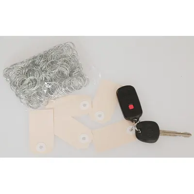 SLIP-N-GRIP Gantungan Kunci: Logam/Kertas, 2 3/4 in x 1 1/2 in, Manila, 1,000 Jumlah Kemasan (MPN M-FB-P9833-13) - Fleet and Vehicle Maintenance