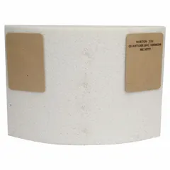 This NORTON surface grinding segment is designed for cool-cutting precision grinding of ferrous metals, minimizing heat buildup during material removal. With dimensions of 8 inches length, 11 1/4 inches width, and 2 1/4 inches height, it features a QUANTUMX 20-G type and G grade. Suitable for surface grinding applications in machining, tooling, and maintenance operations.