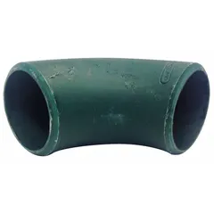 This 90° butt-weld extreme-pressure pipe elbow is made of carbon steel with a 5 in x 5 in fitting pipe size and butt weld x butt weld connections. It is used in high-pressure industrial piping systems to change flow direction, suitable for applications requiring carbon steel fittings.