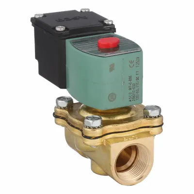 REDHAT Solenoid Valve: 2-Way, Normally Closed, 3/4 in Pipe Size, 110V AC/120V AC - 2-Way/2-Position, Normally Closed Solenoid Valves