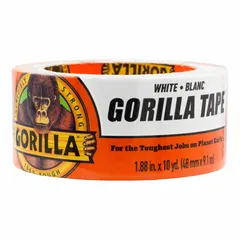This white duct tape features a polyethylene coated cloth backing and rubber adhesive for strong bonding. With a thickness of 16.75 mil and a minimum application temperature of 32°F, it is suitable for sealing, bundling, and repairing in industrial environments. The tape measures 1 7/8 inches wide and 10 yards long.