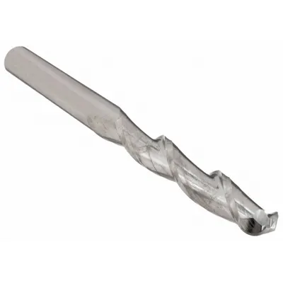 Pisau Frais Ujung Bola: Karbida, 2 Alur, Diameter Pisau 1/2", Panjang Potong 3", Panjang Keseluruhan 6" - General Purpose Carbide Ball End Mills