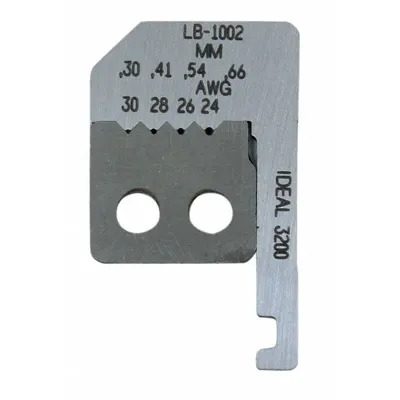 IDEAL Set Pisau Pengganti: Panjang Keseluruhan 25/32 in, Baja, Kurang dari 6 in, 10F553 - Wire Stripper Replacement Blades