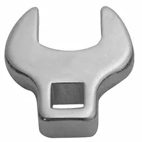 WESTWARD Crowfoot Socket Wrench: Alloy Steel, Chrome, 3/8 in Drive Size, 11 mm Head Size